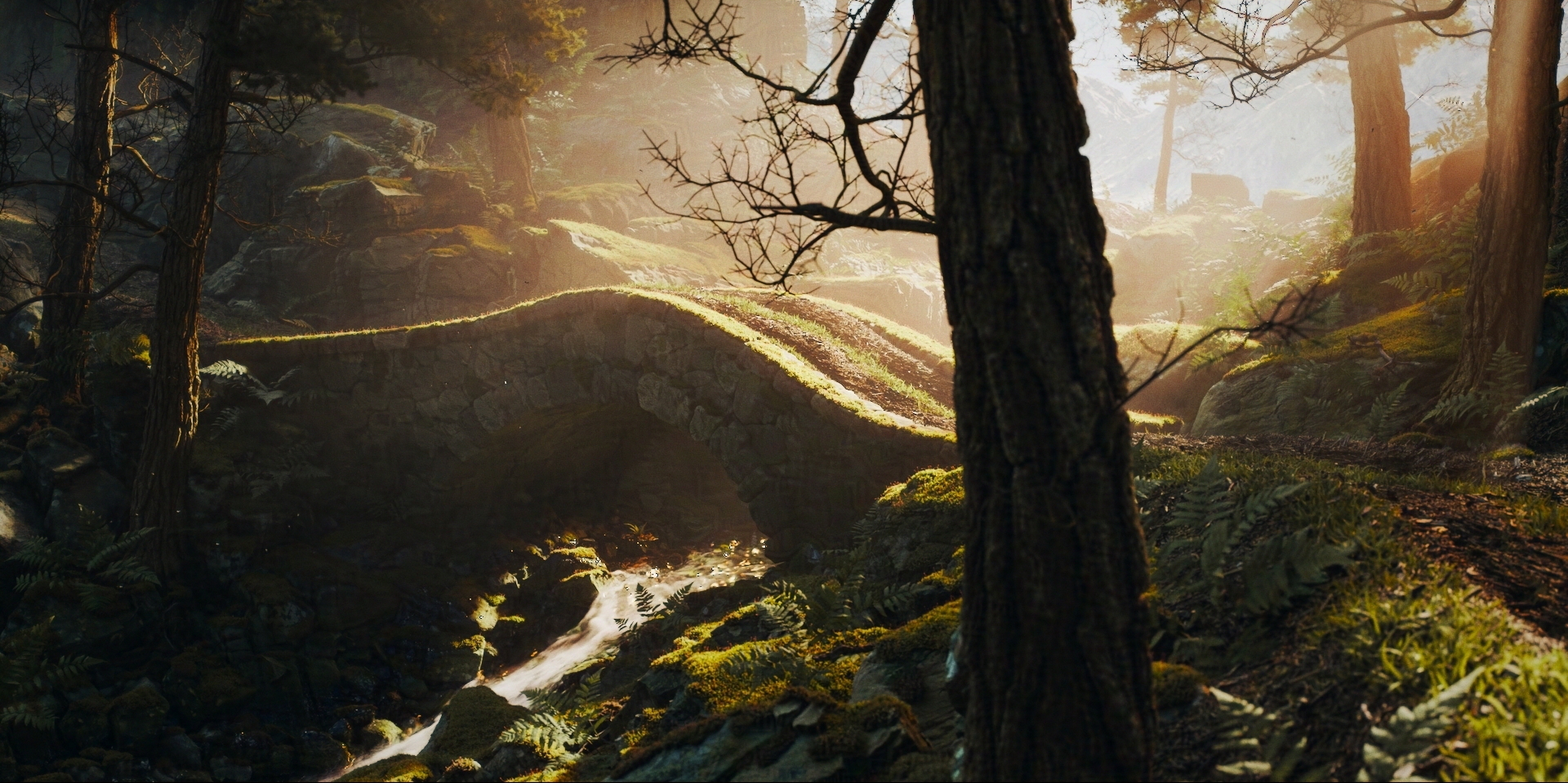 Bridge over a babbling brook